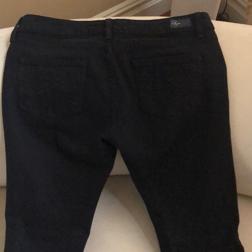 Black denim jeans